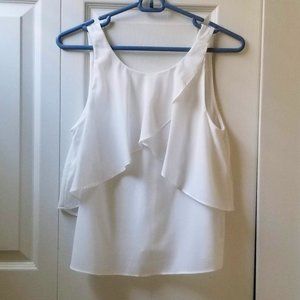 Zara Trafaluc Flowy top with ruffles - Size S